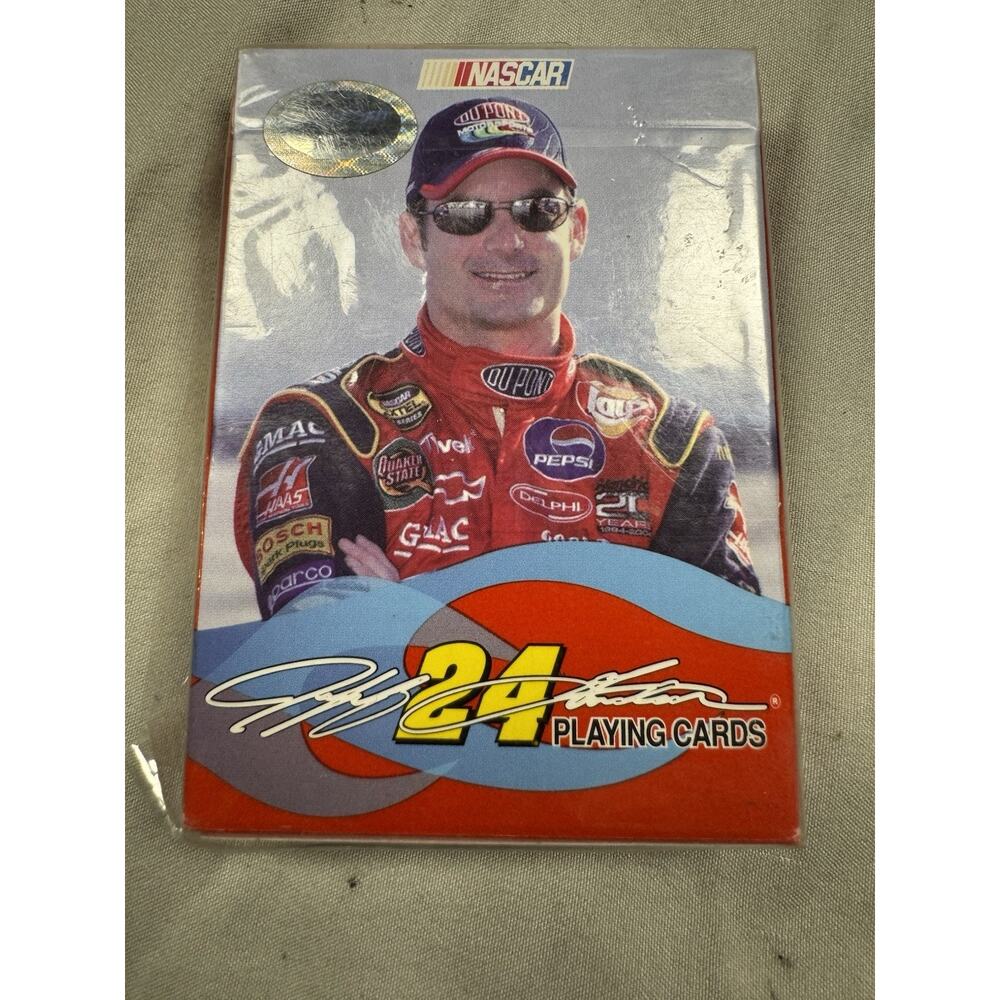 Jeff Gordon #24 NASCAR Playing Cards Sealed Deck Bicycle Brand 2004 New